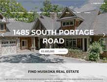 Tablet Screenshot of muskoka-realestate.ca